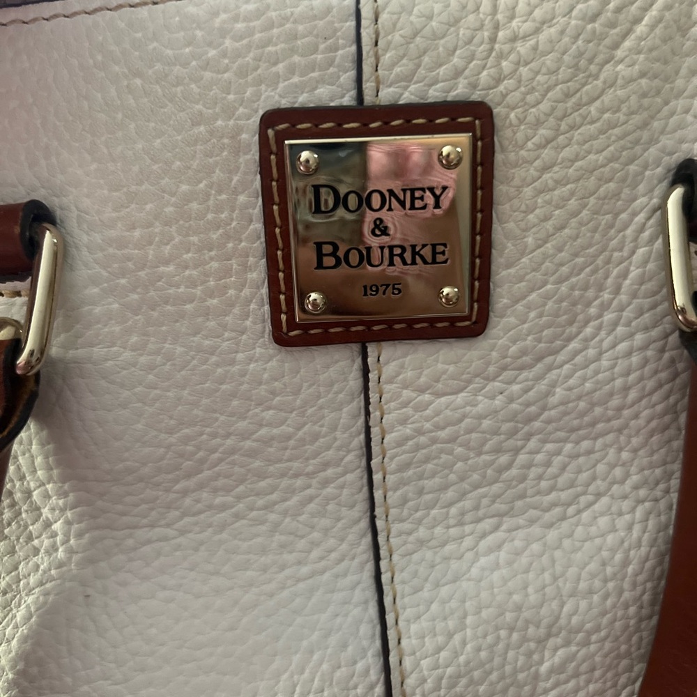 Dooney & Bourke White and Tan Tote - Picture 2 of 7